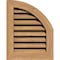Ekena Millwork Quarter Round Top Right Western Red Cedar Gable Vent w/1" x 4" Flat Trim Frame, 08"W x 18"H GVWQR08X1801SFUWR - alternate 1